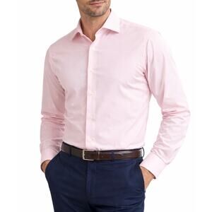 Brooks Brothers Light Pink Supima Cotton Dress Shirt Classic Fit Collar 16-33